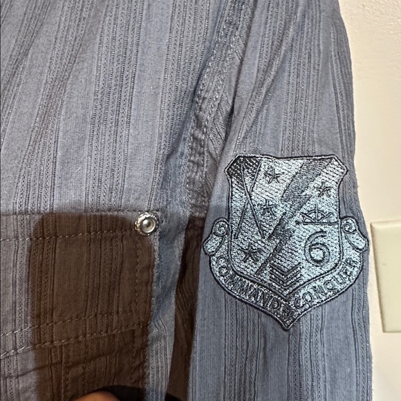 Vintage Charcoal Button-Up Shirt - Picture 2 of 3